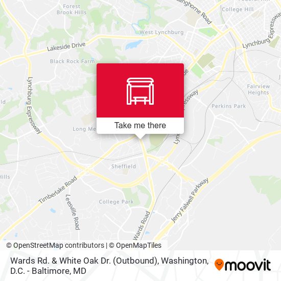 Wards Rd. & White Oak Dr. (Outbound) map