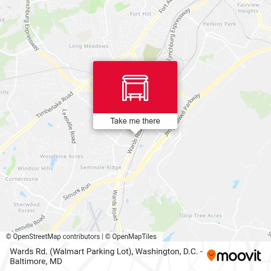 Wards Rd. (Walmart Parking Lot) map