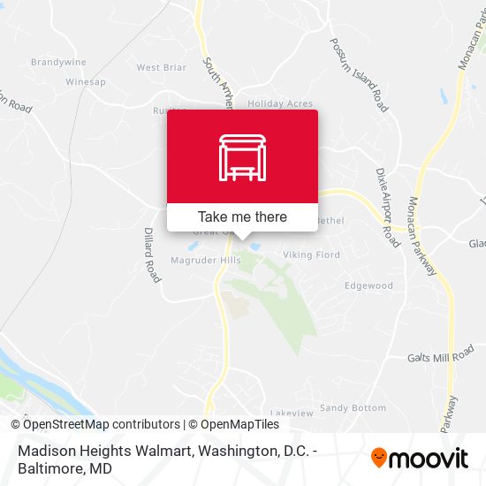 Mapa de Madison Heights Walmart