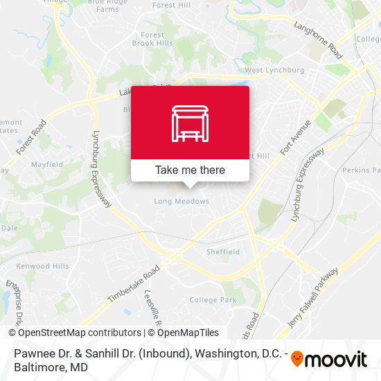 Mapa de Pawnee Dr. & Sanhill Dr. (Inbound)