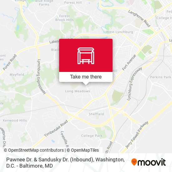 Pawnee Dr. & Sandusky Dr. (Inbound) map
