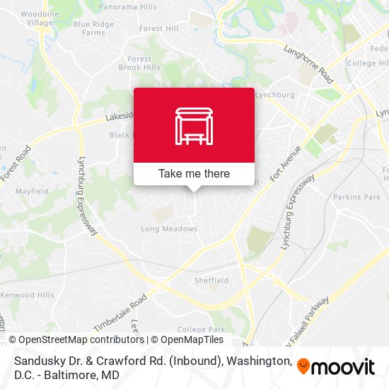 Mapa de Sandusky Dr. & Crawford Rd. (Inbound)