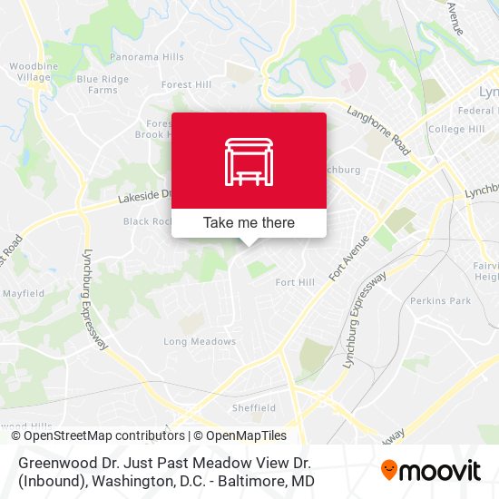 Greenwood Dr. Just Past Meadow View Dr. (Inbound) map