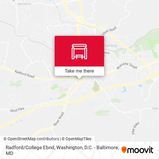 Mapa de Radford/College Ebnd