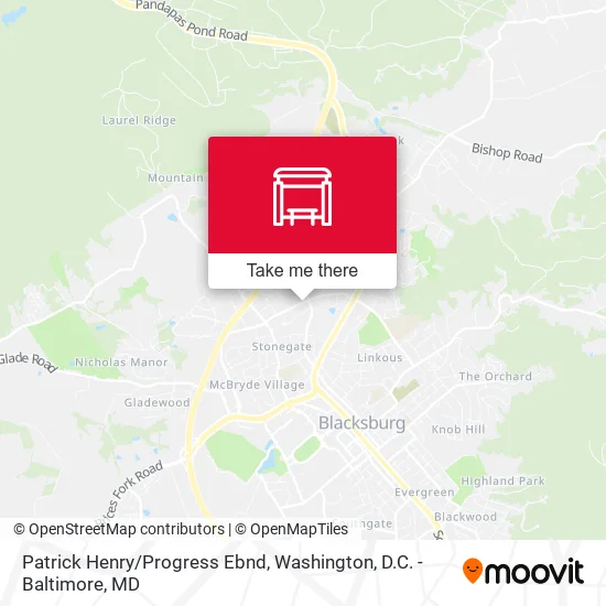 Patrick Henry/Progress Ebnd map