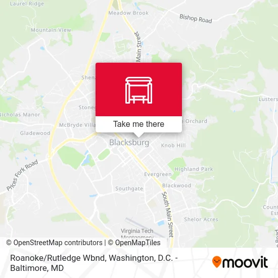 Roanoke/Rutledge Wbnd map