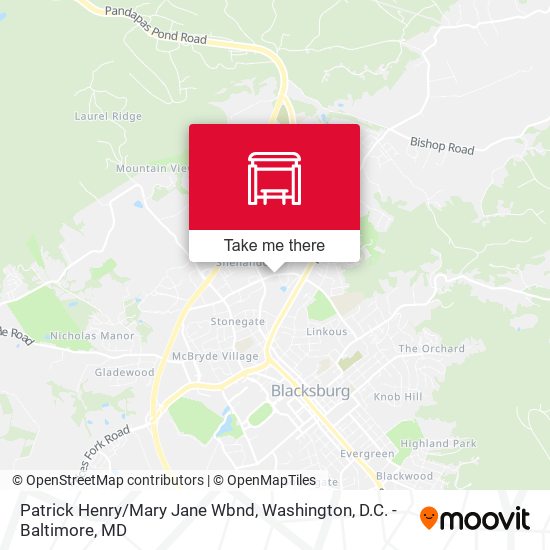 Patrick Henry/Mary Jane Wbnd map