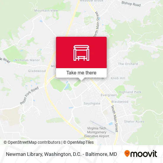 Newman Library map