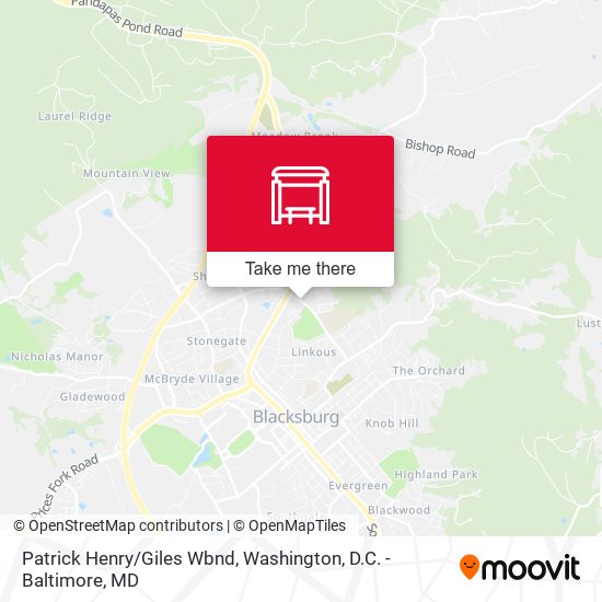Patrick Henry/Giles Wbnd map