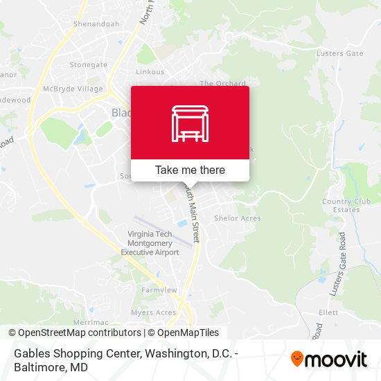 Gables Shopping Center map