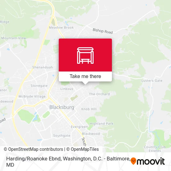 Harding/Roanoke Ebnd map