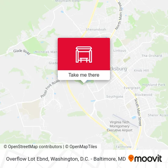 Overflow Lot Ebnd map