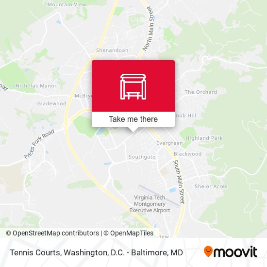Tennis Courts map
