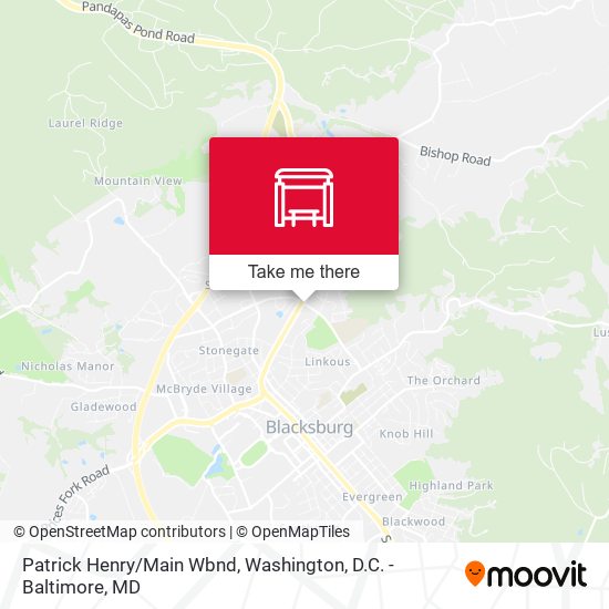 Patrick Henry/Main Wbnd map