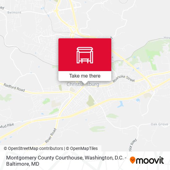 Montgomery County Courthouse map