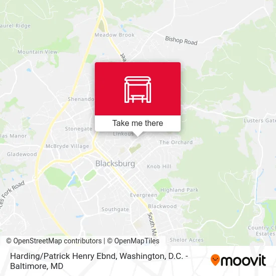 Harding/Patrick Henry Ebnd map