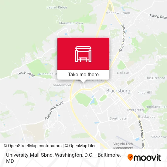 University Mall Sbnd map