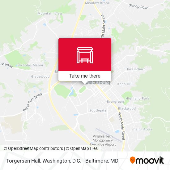 Torgersen Hall map