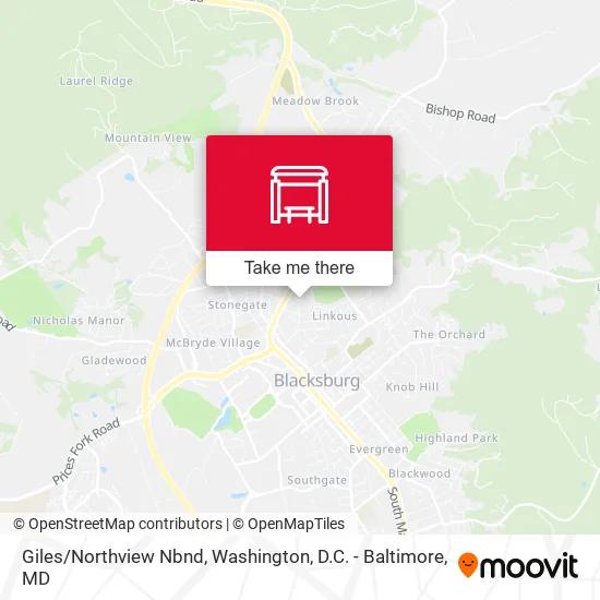 Mapa de Giles/Northview Nbnd