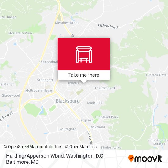 Harding/Apperson Wbnd map