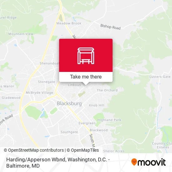 Harding/Apperson Wbnd map