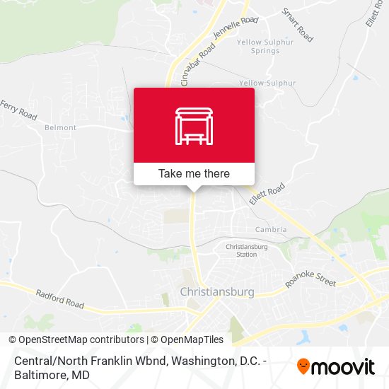 Mapa de Central/North Franklin Wbnd