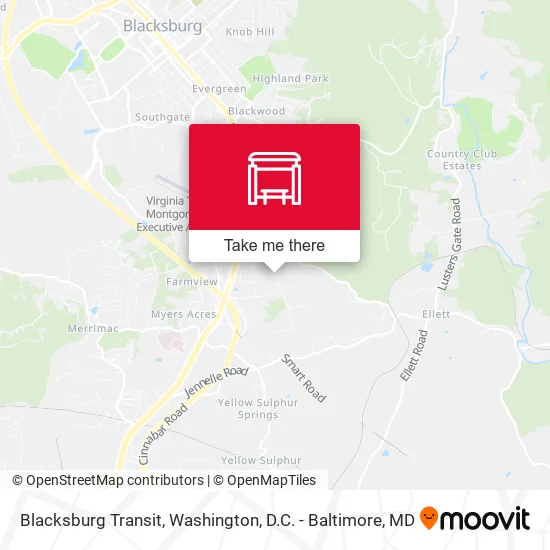 Blacksburg Transit map