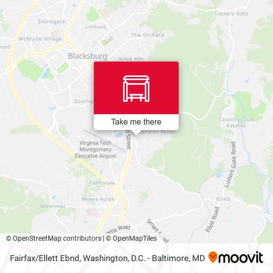 Mapa de Fairfax/Ellett Ebnd