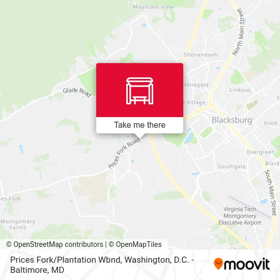 Prices Fork/Plantation Wbnd map