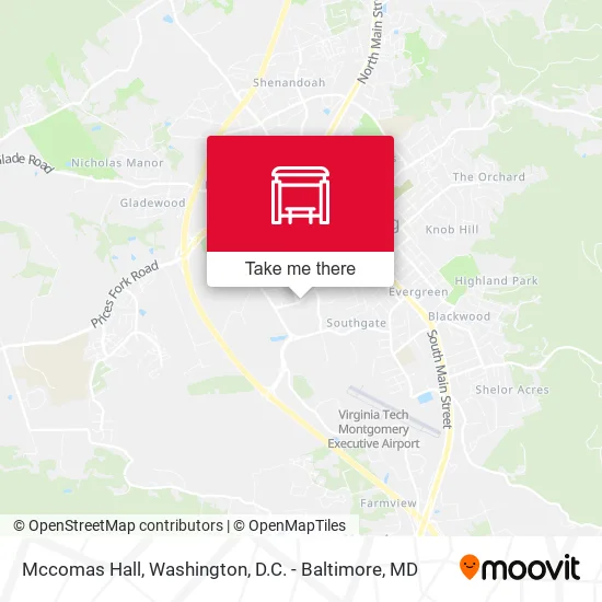 Mccomas Hall map