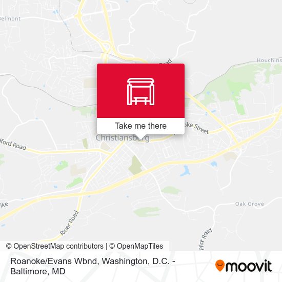 Roanoke/Evans Wbnd map