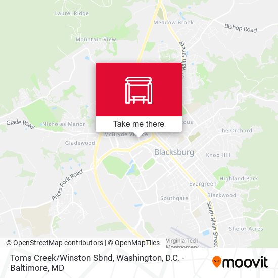 Mapa de Toms Creek/Winston Sbnd