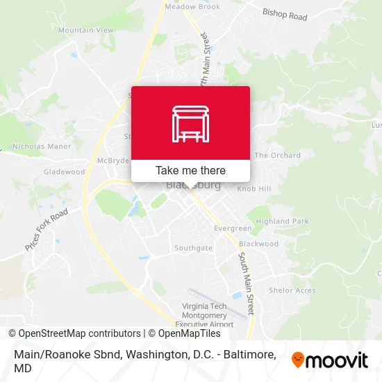 Main/Roanoke Sbnd map
