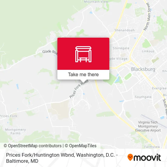 Prices Fork/Huntington Wbnd map