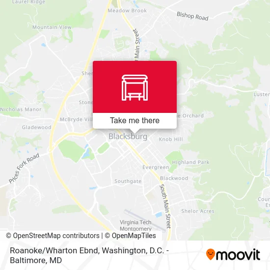 Roanoke/Wharton Ebnd map