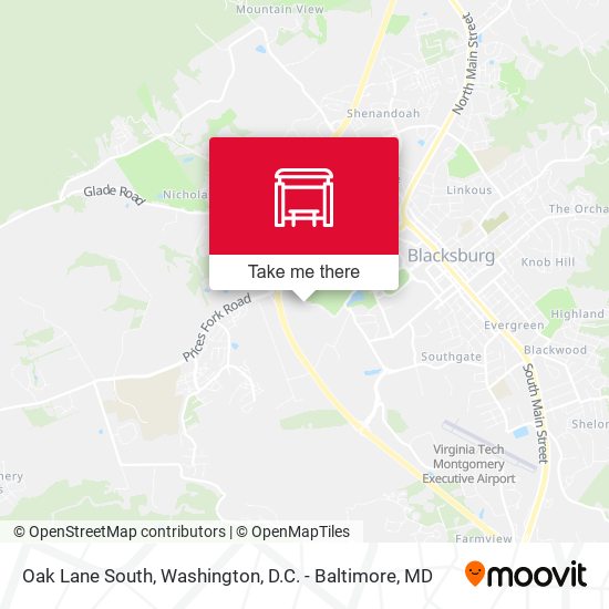 Mapa de Oak Lane South