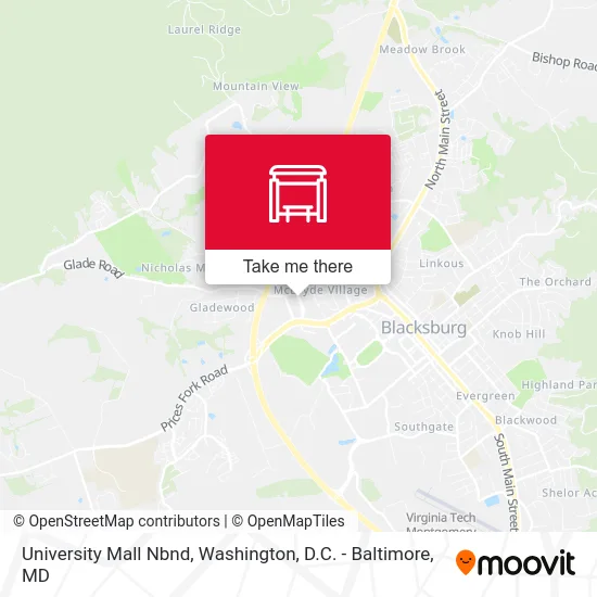 University Mall Nbnd map