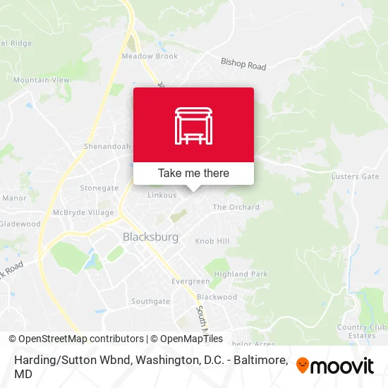 Harding/Sutton Wbnd map