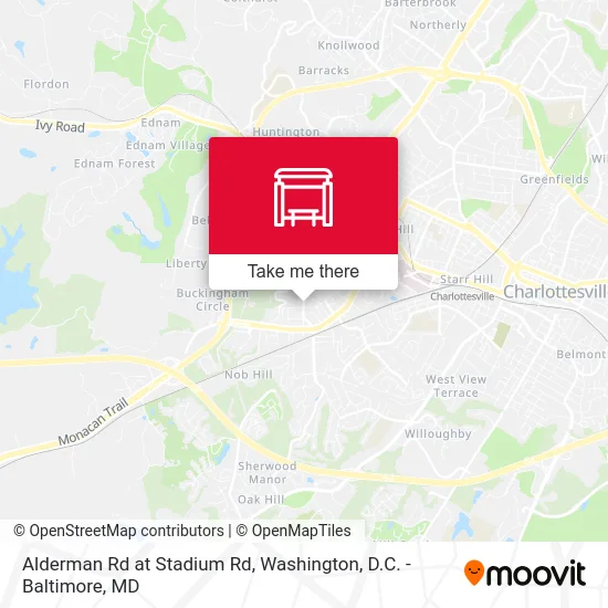Alderman Rd at Stadium Rd map