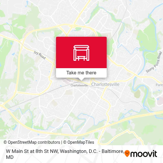 W Main St at 8th St NW map