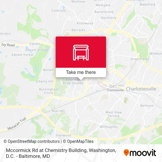 Mccormick Rd at Chemistry Building map