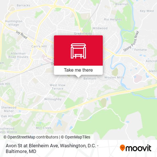 Mapa de Avon St at Blenheim Ave