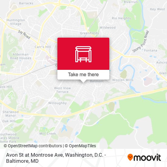 Mapa de Avon St at Montrose Ave