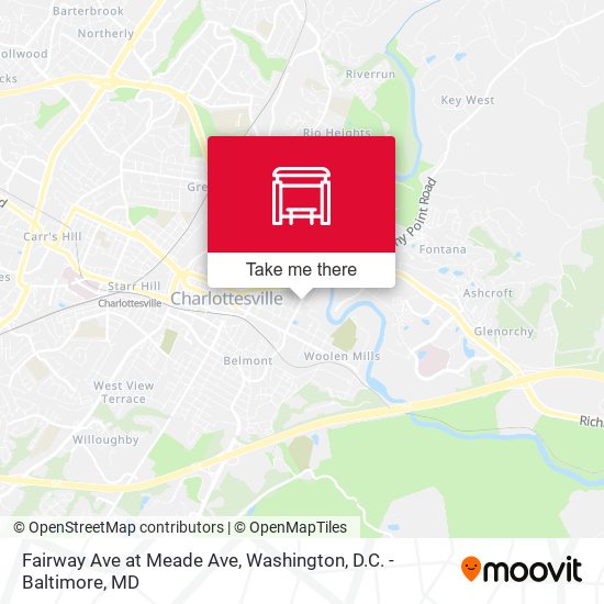 Fairway Ave at Meade Ave map