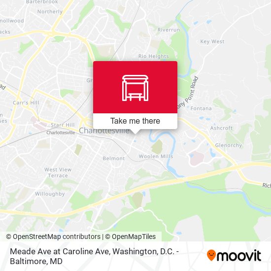Meade Ave at Caroline Ave map