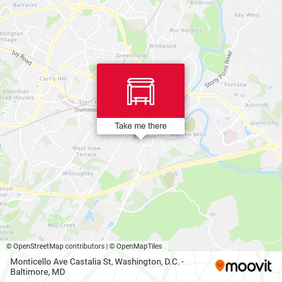 Mapa de Monticello Ave Castalia St
