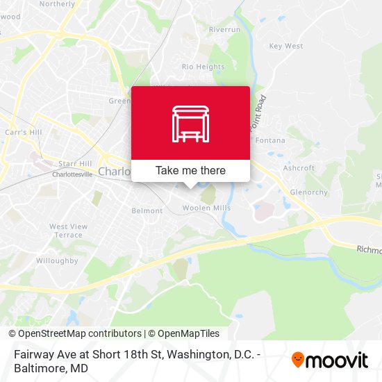Mapa de Fairway Ave at Short 18th St