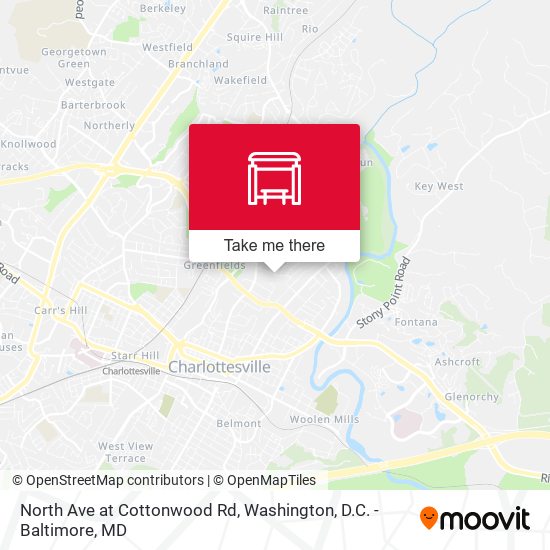 Mapa de North Ave at Cottonwood Rd