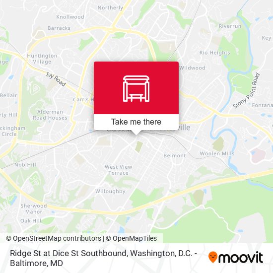 Ridge St at Dice St Southbound map