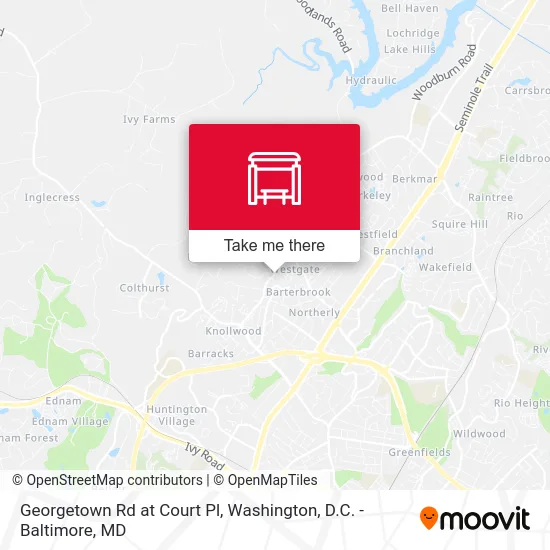 Georgetown Rd at Court Pl map